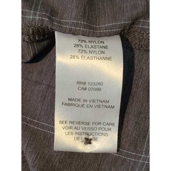 Travis Mathew grey teal plaid short sleeve button down shirt - large - Picture 5 of 5